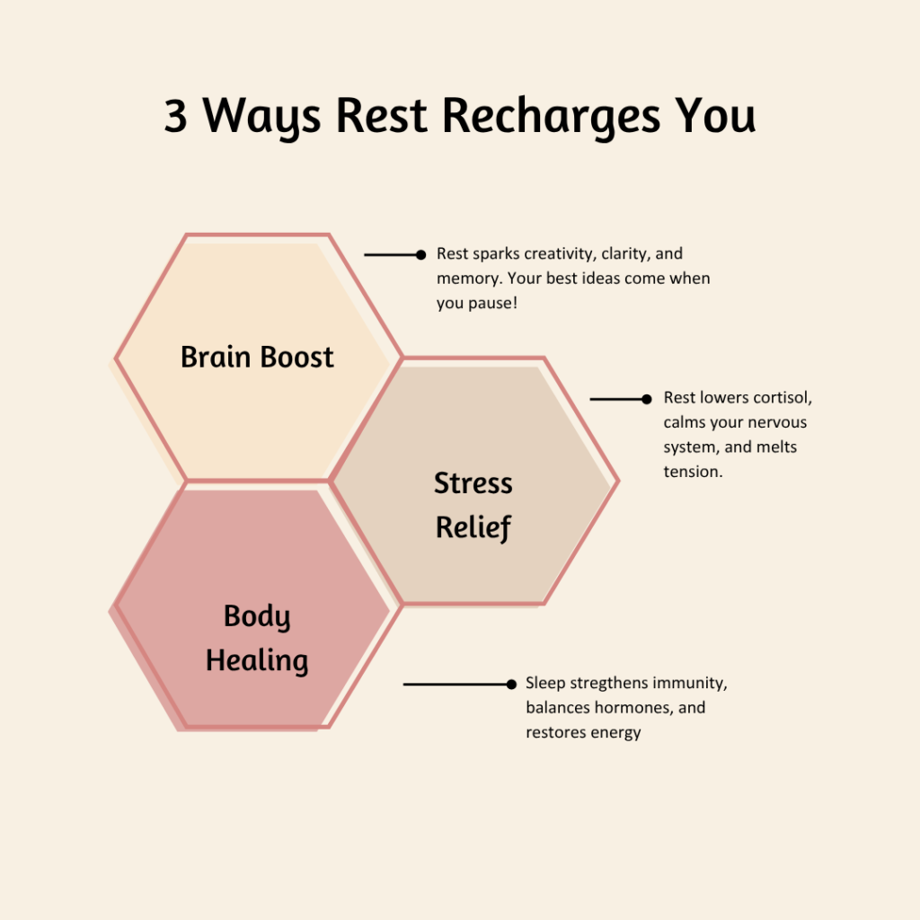 ways rest recharges you